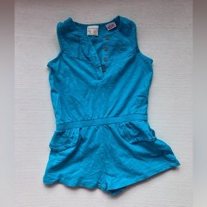 ZARA baby girl size 2T/3T blue romper!